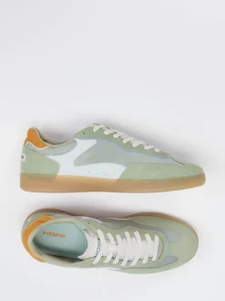 THE HOFF BRAND – Retro-Sneaker aus Veloursleder grün