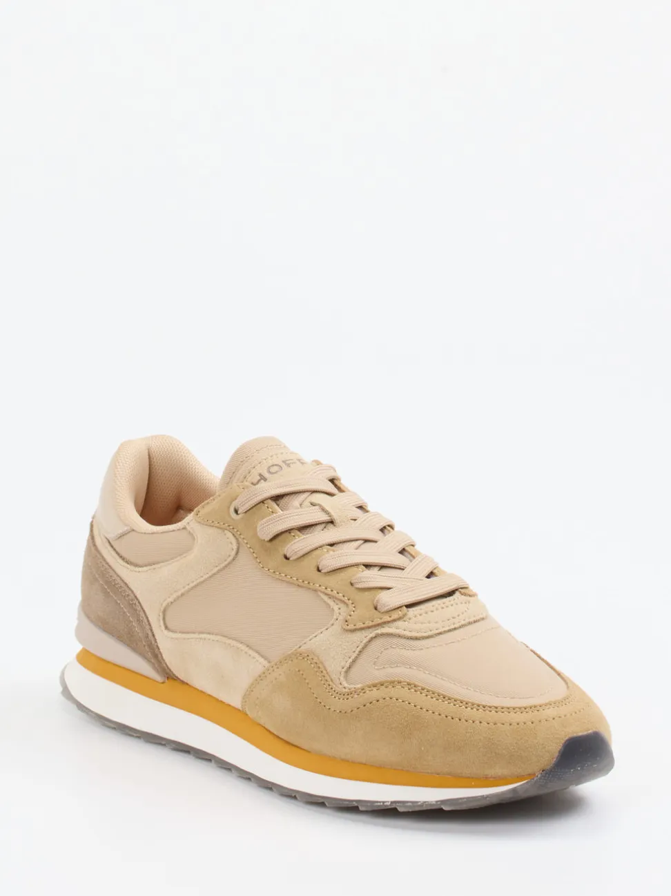 THE HOFF BRAND – Retro-Sneaker Vancouver aus Textil und Veloursleder Beige