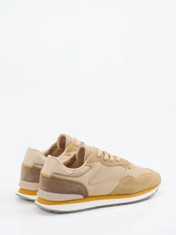 THE HOFF BRAND – Retro-Sneaker Vancouver aus Textil und Veloursleder Beige