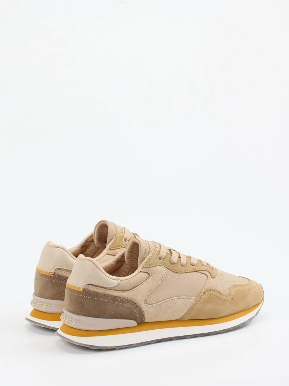 THE HOFF BRAND – Retro-Sneaker Vancouver aus Textil und Veloursleder Beige