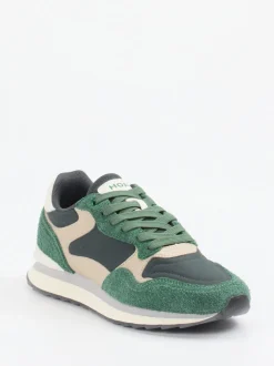 THE HOFF BRAND – Retro-Sneaker Antwerpen aus Veloursleder grün