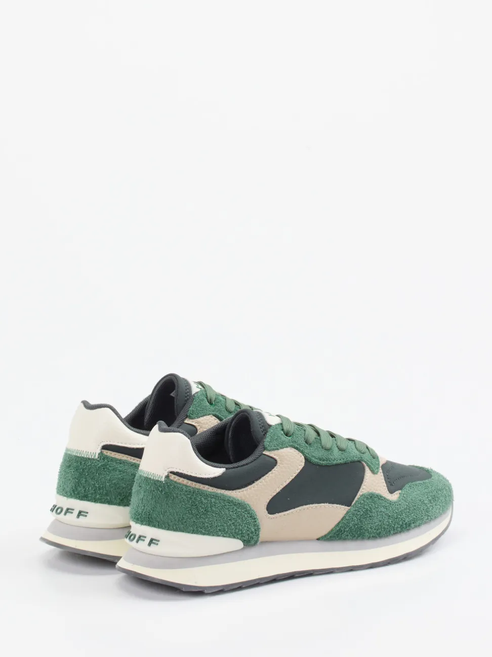 THE HOFF BRAND – Retro-Sneaker Antwerpen aus Veloursleder grün