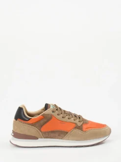 THE HOFF BRAND – Sneaker aus Textil und Veloursleder Orange