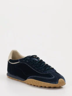 THE HOFF BRAND – Sneaker aus Velours Dunkelblau