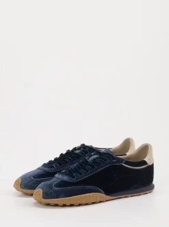 THE HOFF BRAND – Sneaker aus Velours Dunkelblau