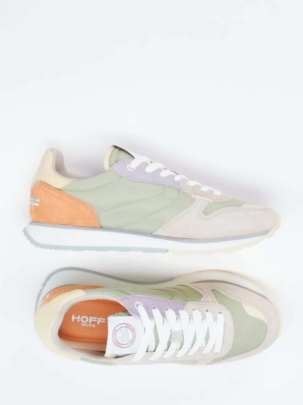 THE HOFF BRAND – Sneaker aus Veloursleder Salbeigrün