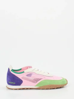 THE HOFF BRAND – Sneaker aus Veloursleder Rosa/Violett