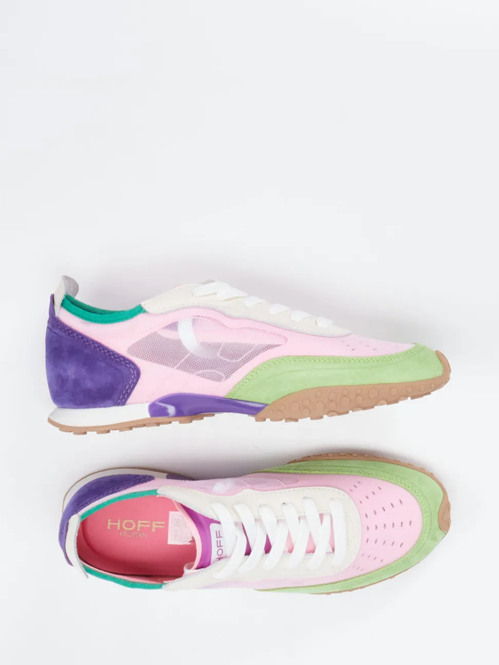 THE HOFF BRAND – Sneaker aus Veloursleder Rosa/Violett
