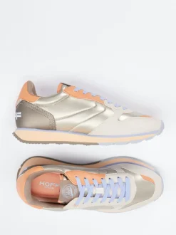 THE HOFF BRAND – Sneaker aus Velour und Metallicleder