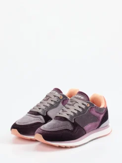 THE HOFF BRAND – Sneaker aus Veloursleder Pflaume