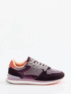THE HOFF BRAND – Sneaker aus Veloursleder Pflaume