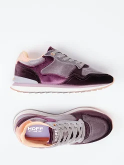 THE HOFF BRAND – Sneaker aus Veloursleder Pflaume