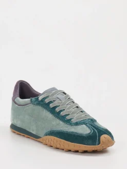 THE HOFF BRAND – Sneaker aus Veloursleder Salbeigrün
