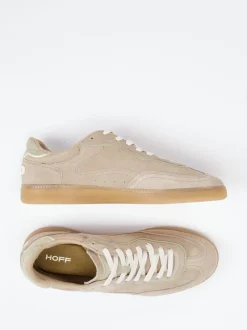 THE HOFF BRAND – Sneaker aus Veloursleder beigebraun
