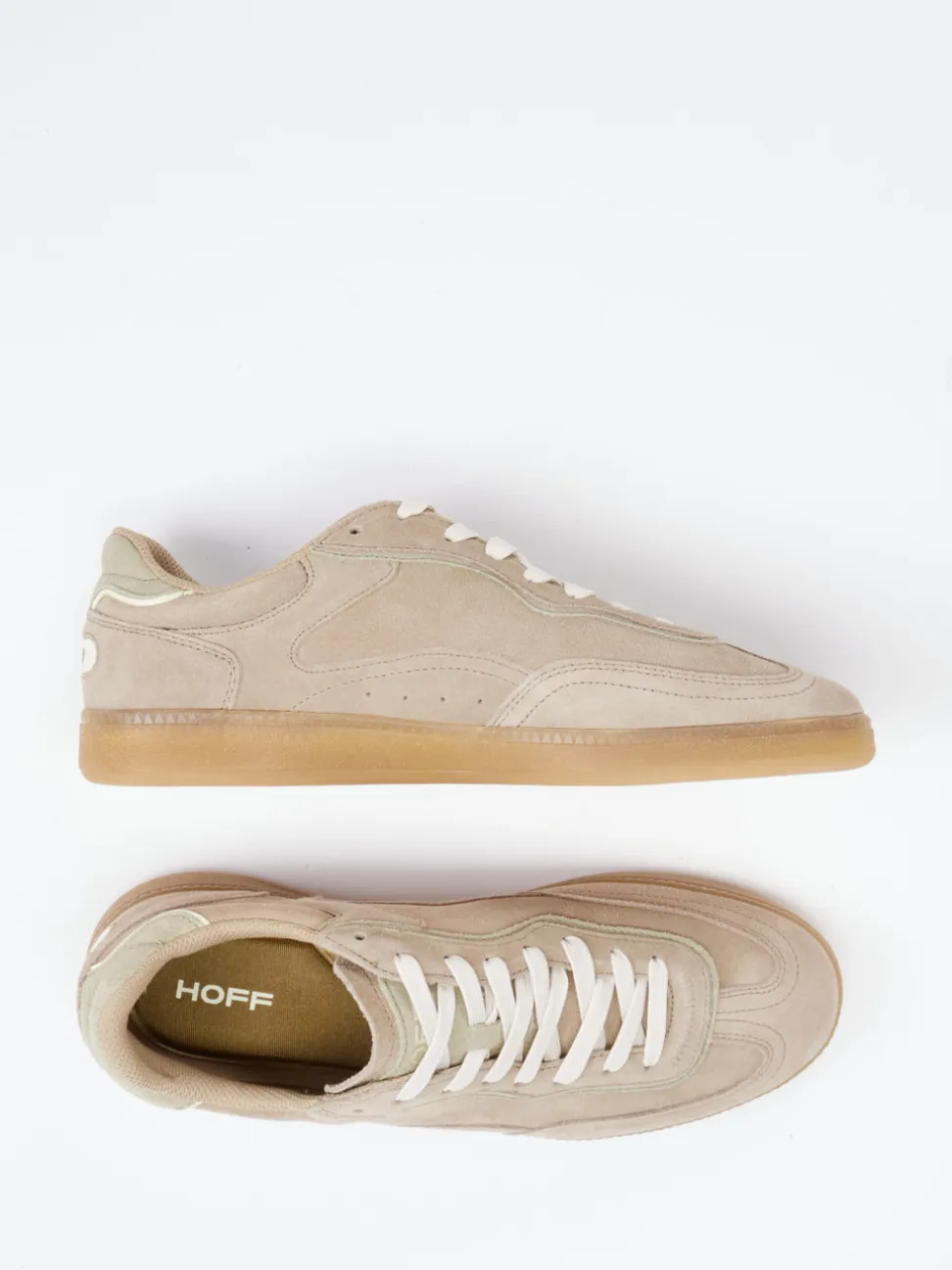 THE HOFF BRAND – Sneaker aus Veloursleder beigebraun