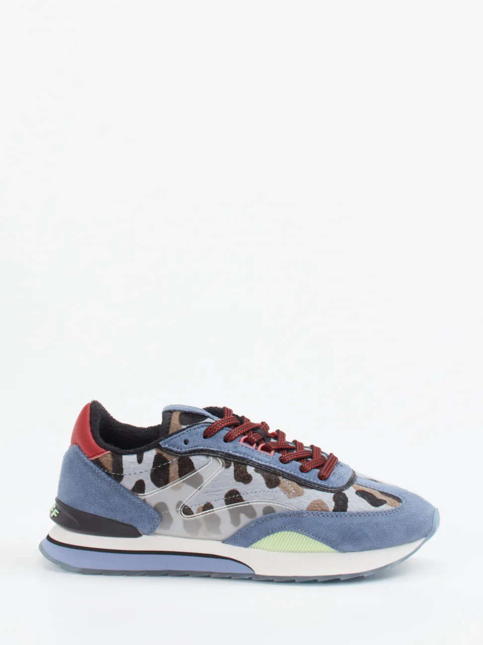 THE HOFF BRAND – Sneaker aus Veloursleder blau gemustert
