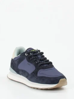 The Hoff Brand – Sneaker aus Veloursleder und Textil navy