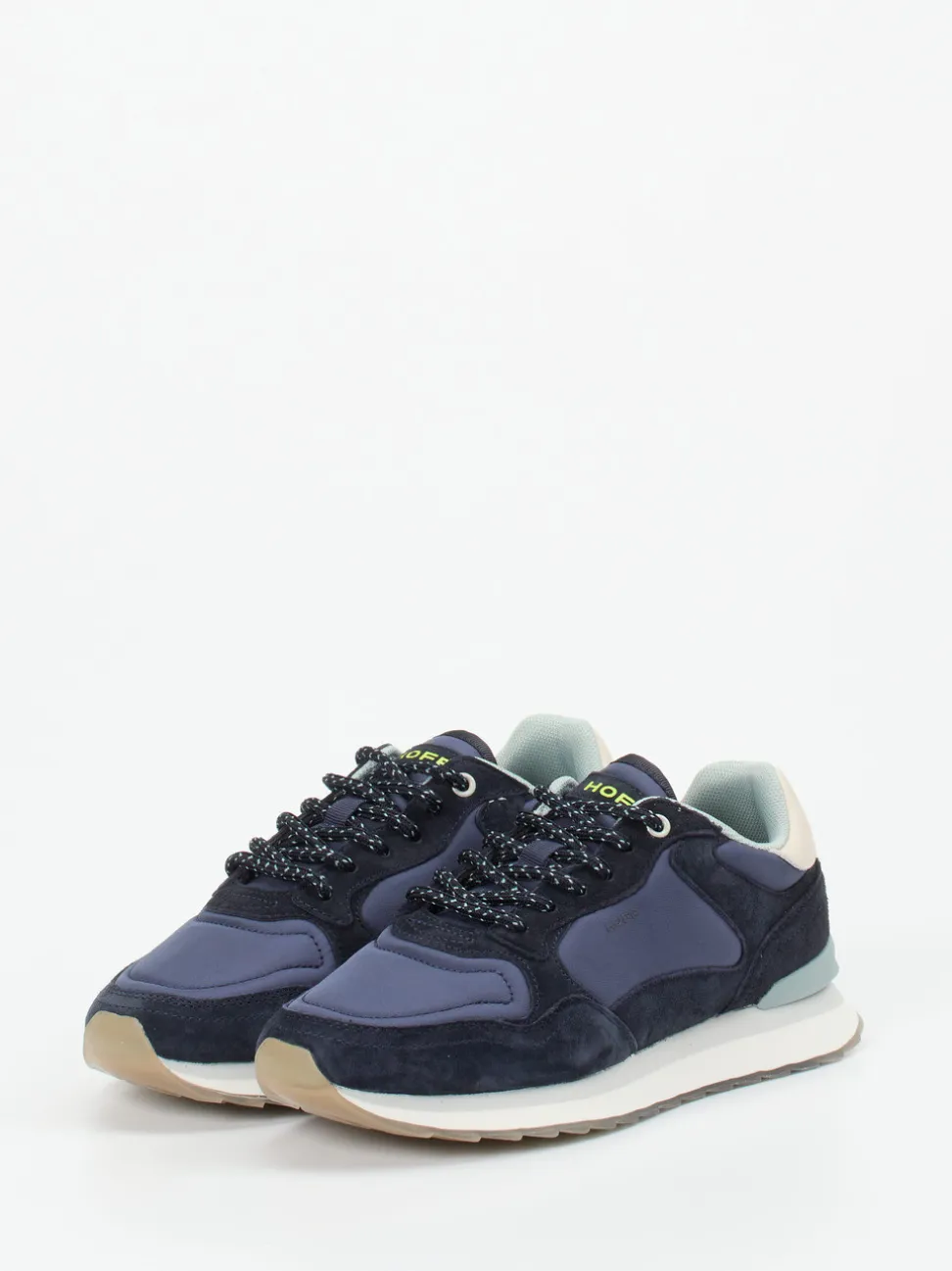 The Hoff Brand – Sneaker aus Veloursleder und Textil navy