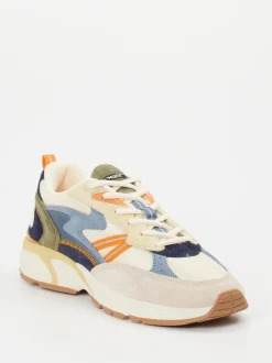 THE HOFF BRAND – Sneaker aus Textil und Veloursleder beige