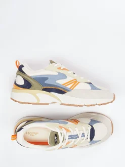 THE HOFF BRAND – Sneaker aus Textil und Veloursleder beige