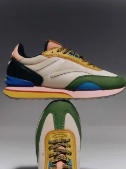 THE HOFF BRAND – Sneaker aus Textil und Veloursleder multicolor