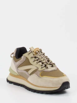 THE HOFF BRAND – Sneaker aus Veloursleder beige
