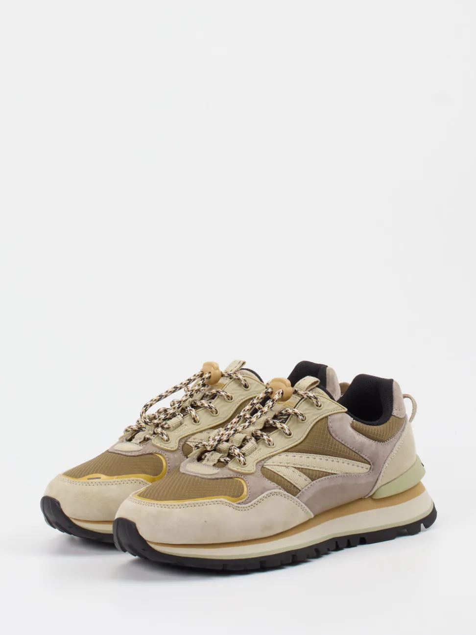 THE HOFF BRAND – Sneaker aus Veloursleder beige