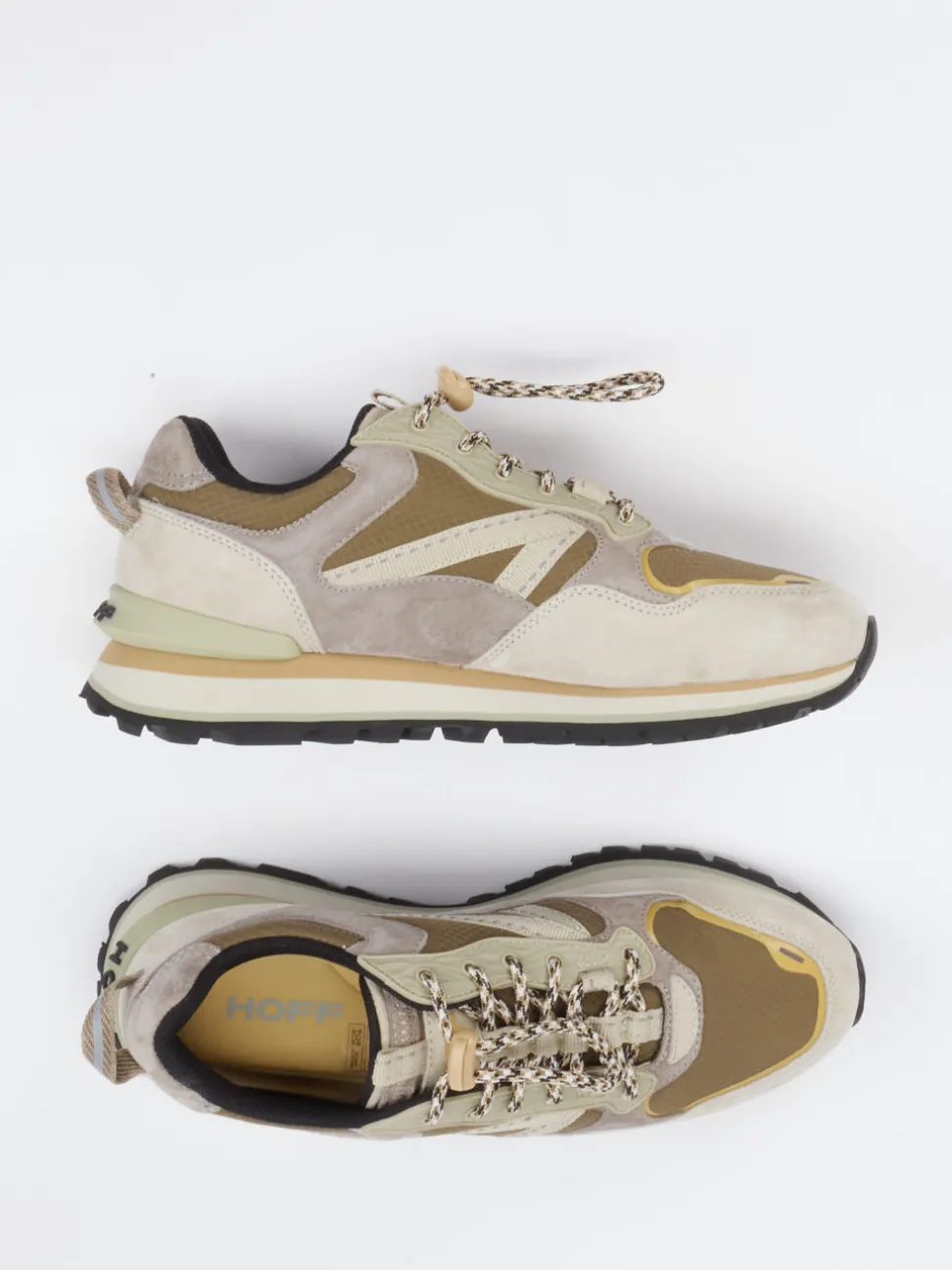 THE HOFF BRAND – Sneaker aus Veloursleder beige
