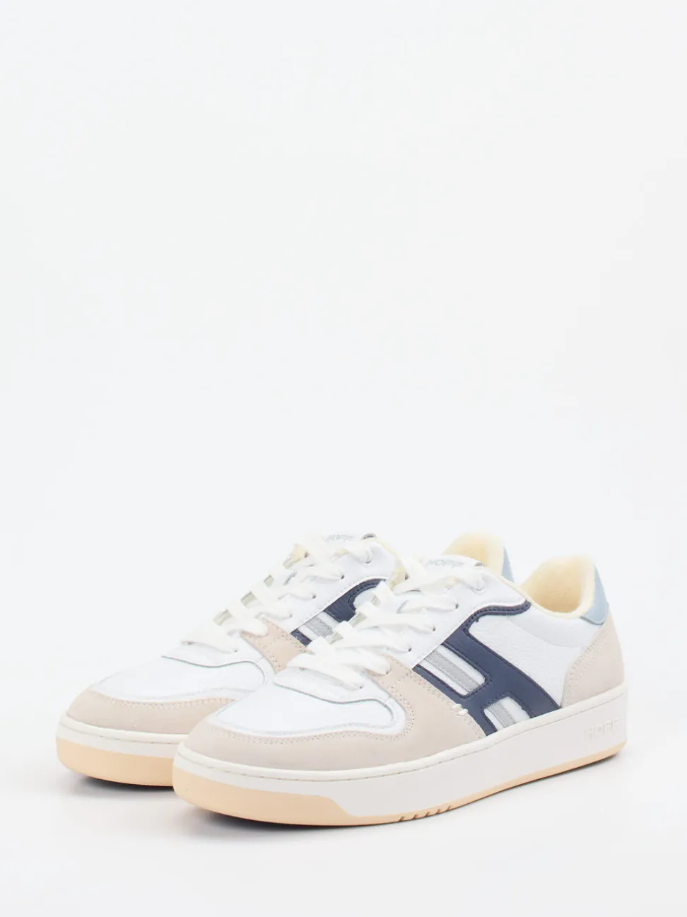 THE HOFF BRAND – Sneaker aus Leder und Mesh weiß
