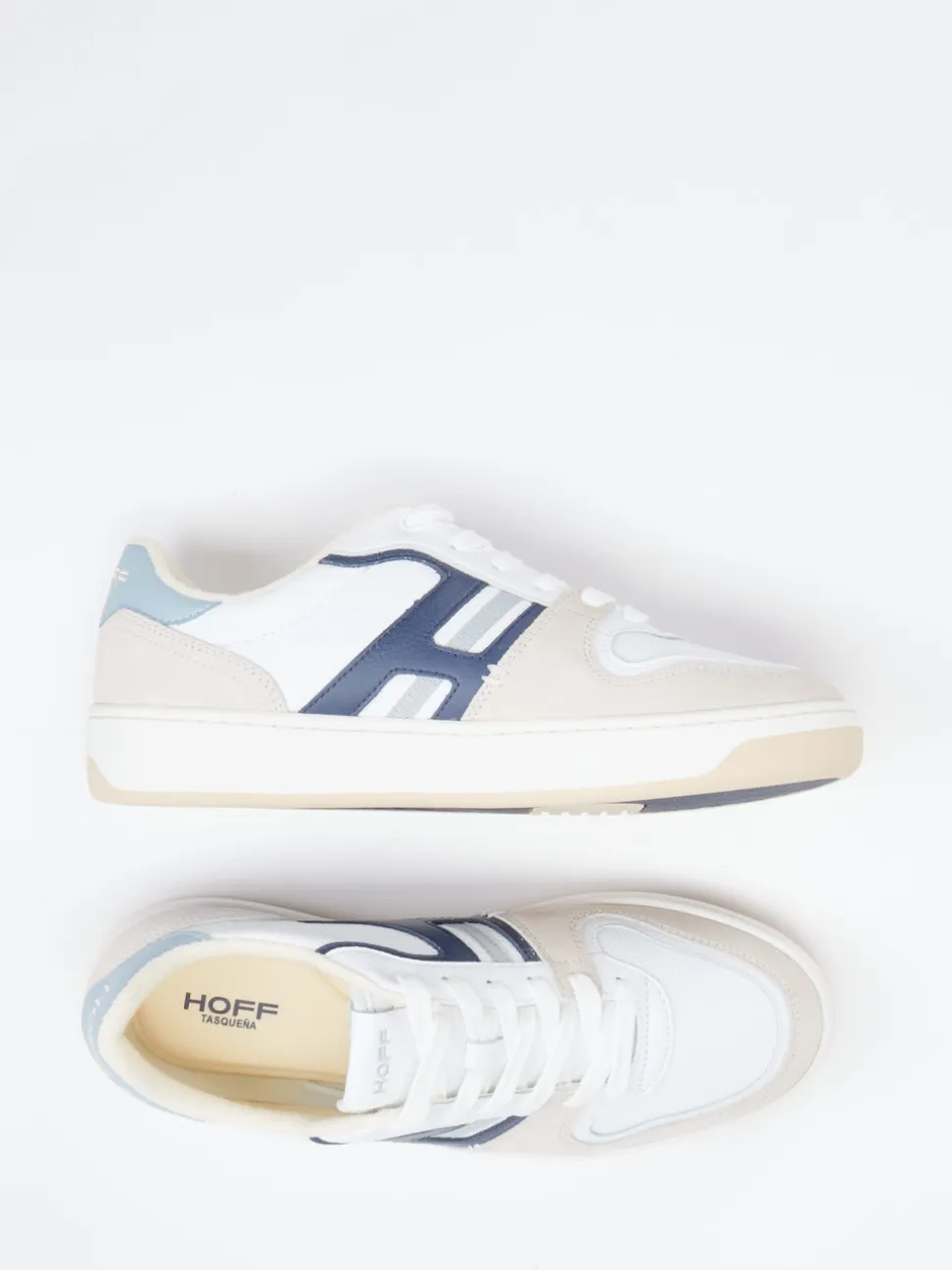 THE HOFF BRAND – Sneaker aus Leder und Mesh weiß