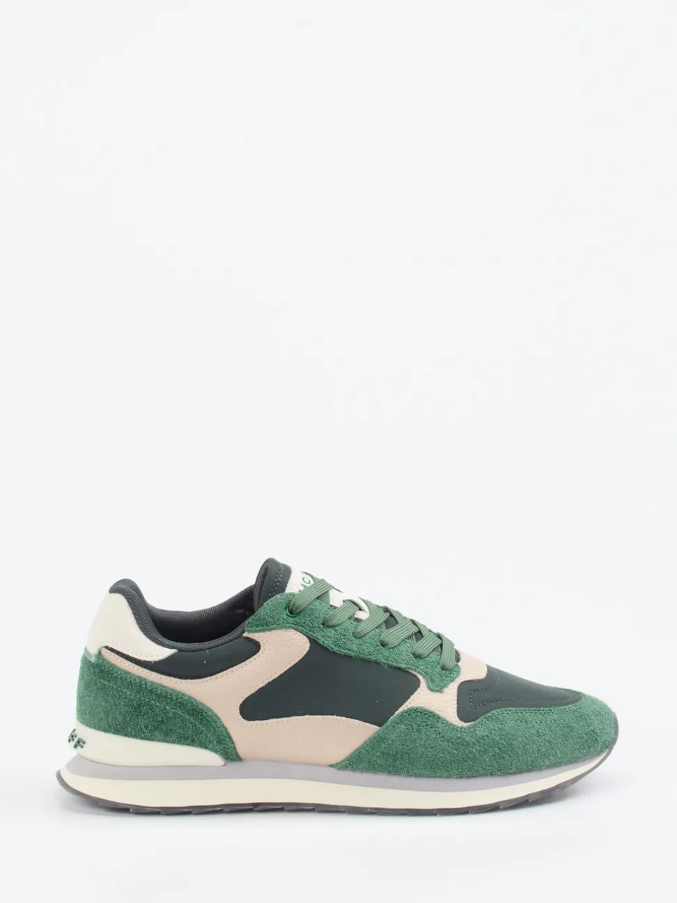 THE HOFF BRAND – Sneaker Antwerpen aus Veloursleder und Textil grün