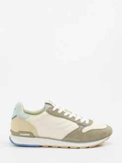 The Hoff Brand – Sneaker aus Textil und Veloursleder Beige