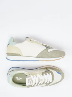 The Hoff Brand – Sneaker aus Textil und Veloursleder Beige