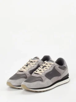 THE HOFF BRAND – Sneaker aus Veloursleder und Mesh grau