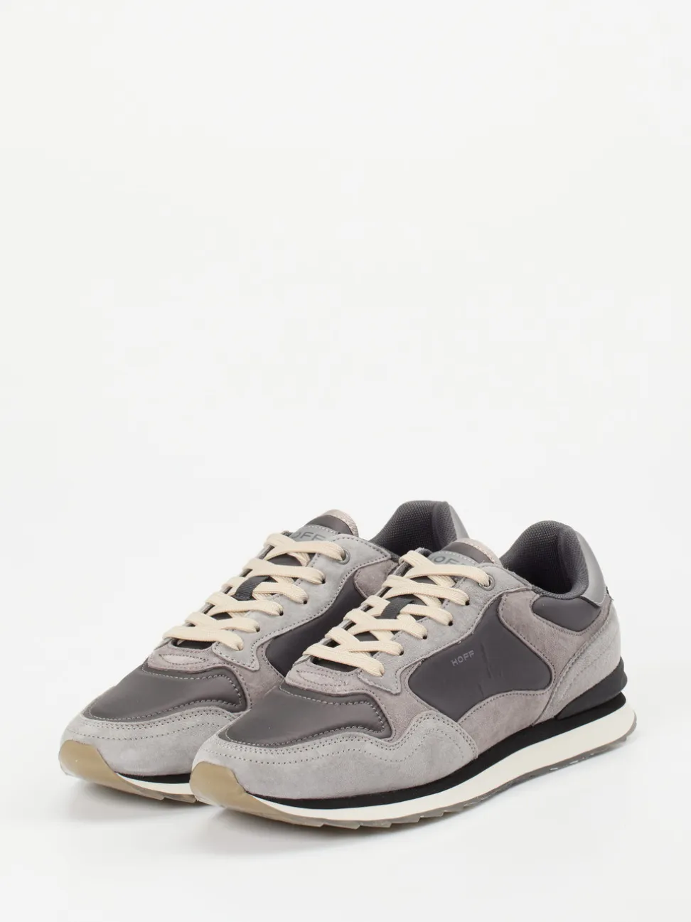 THE HOFF BRAND – Sneaker aus Veloursleder und Mesh grau