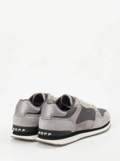 THE HOFF BRAND – Sneaker aus Veloursleder und Mesh grau