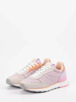 THE HOFF BRAND – Sneaker aus Veloursleder und Mesh Flieder