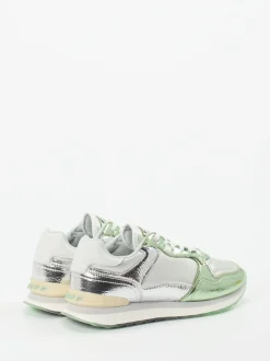 THE HOFF BRAND – Sneaker aus Metallicleder in Silber