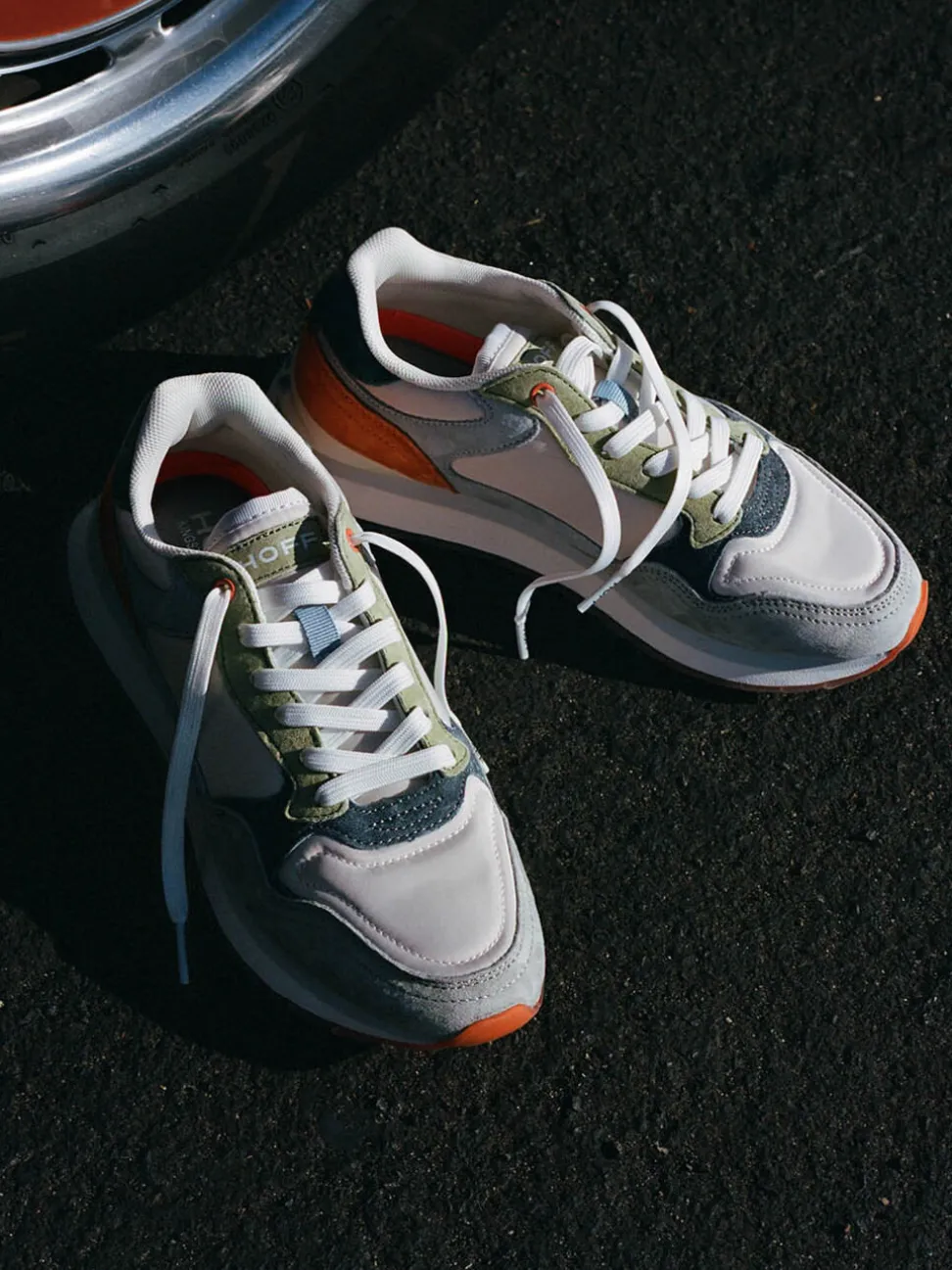 THE HOFF BRAND – Sneaker aus Veloursleder-Mix multicolor