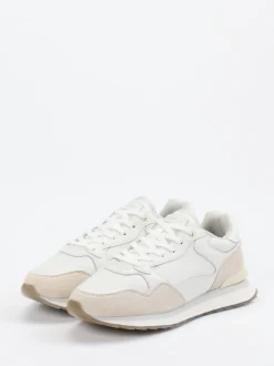 THE HOFF BRAND – Sneaker aus Lamm- und Veloursleder Offwhite