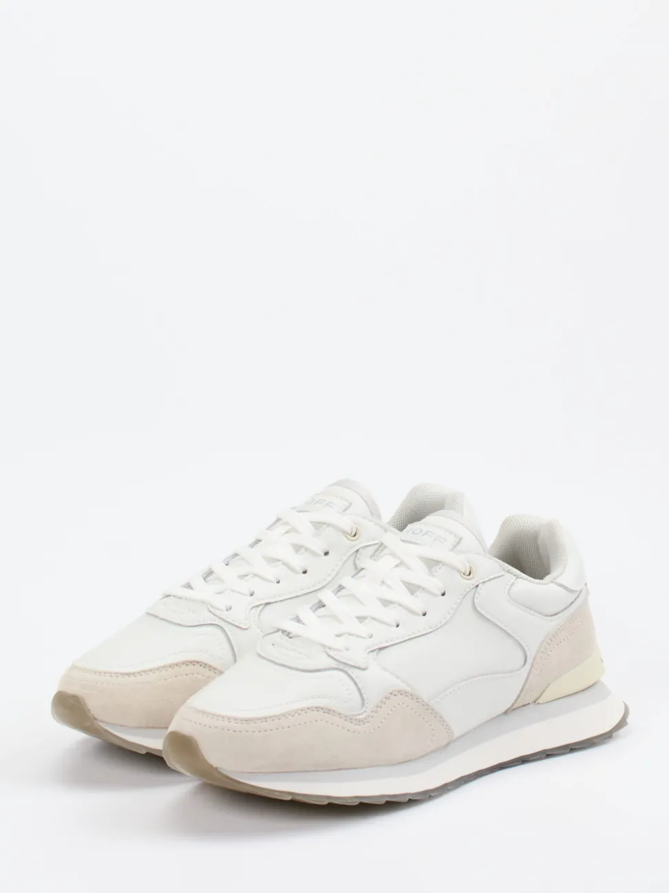 THE HOFF BRAND – Sneaker aus Lamm- und Veloursleder Offwhite