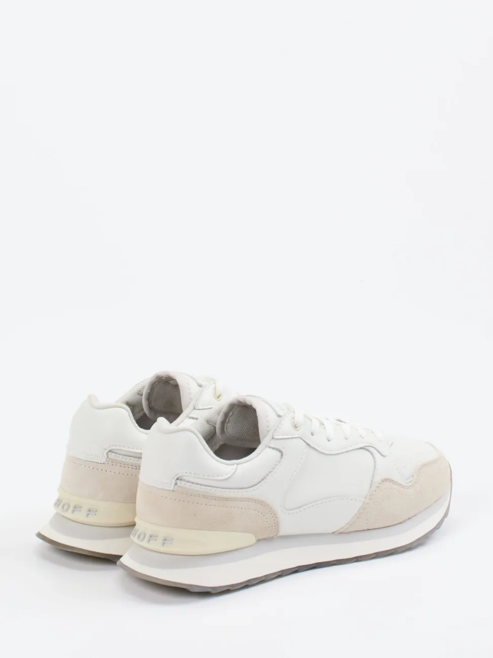 THE HOFF BRAND – Sneaker aus Lamm- und Veloursleder Offwhite