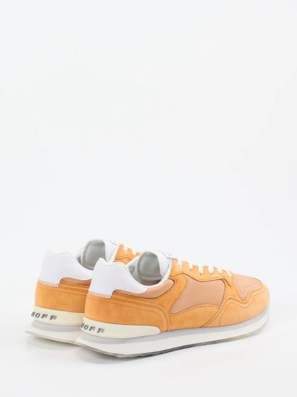 THE HOFF BRAND – Sneaker aus Veloursleder mandelorange