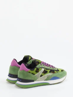 THE HOFF BRAND – Sneaker aus Veloursleder grün