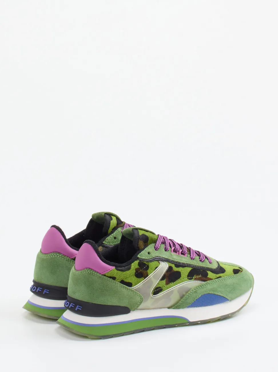 THE HOFF BRAND – Sneaker aus Veloursleder grün