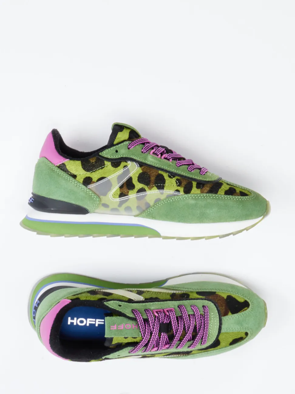 THE HOFF BRAND – Sneaker aus Veloursleder grün