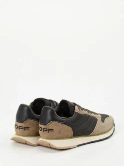 THE HOFF BRAND – Sneaker aus Veloursleder Dunkeloliv