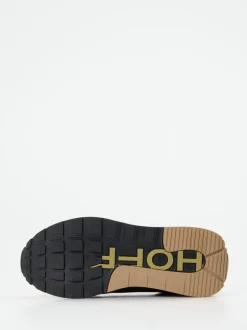 THE HOFF BRAND – Sneaker aus Veloursleder Dunkeloliv