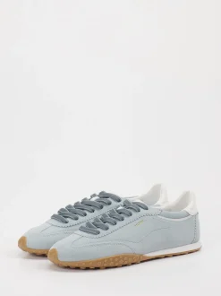 THE HOFF BRAND – Sneaker aus Veloursleder taubenblau