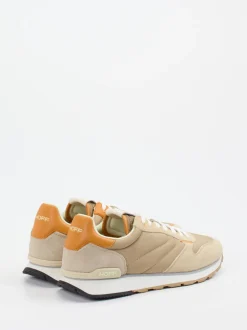 THE HOFF BRAND – Sneaker aus Textil und Veloursleder beige